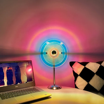 Sylinaea - Retro LED Tischlampe mit Scheibendesign