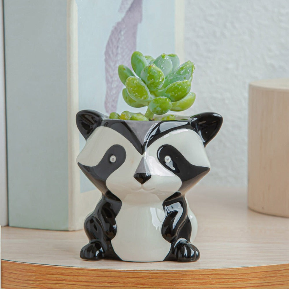 FaunaMini | Creatieve Dieren Bloempotjes – 6 Unieke Varianten – Voor Vetplanten & Cactussen