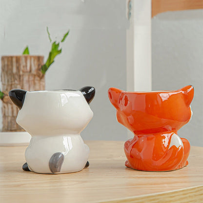 FaunaMini | Creatieve Dieren Bloempotjes – 6 Unieke Varianten – Voor Vetplanten & Cactussen