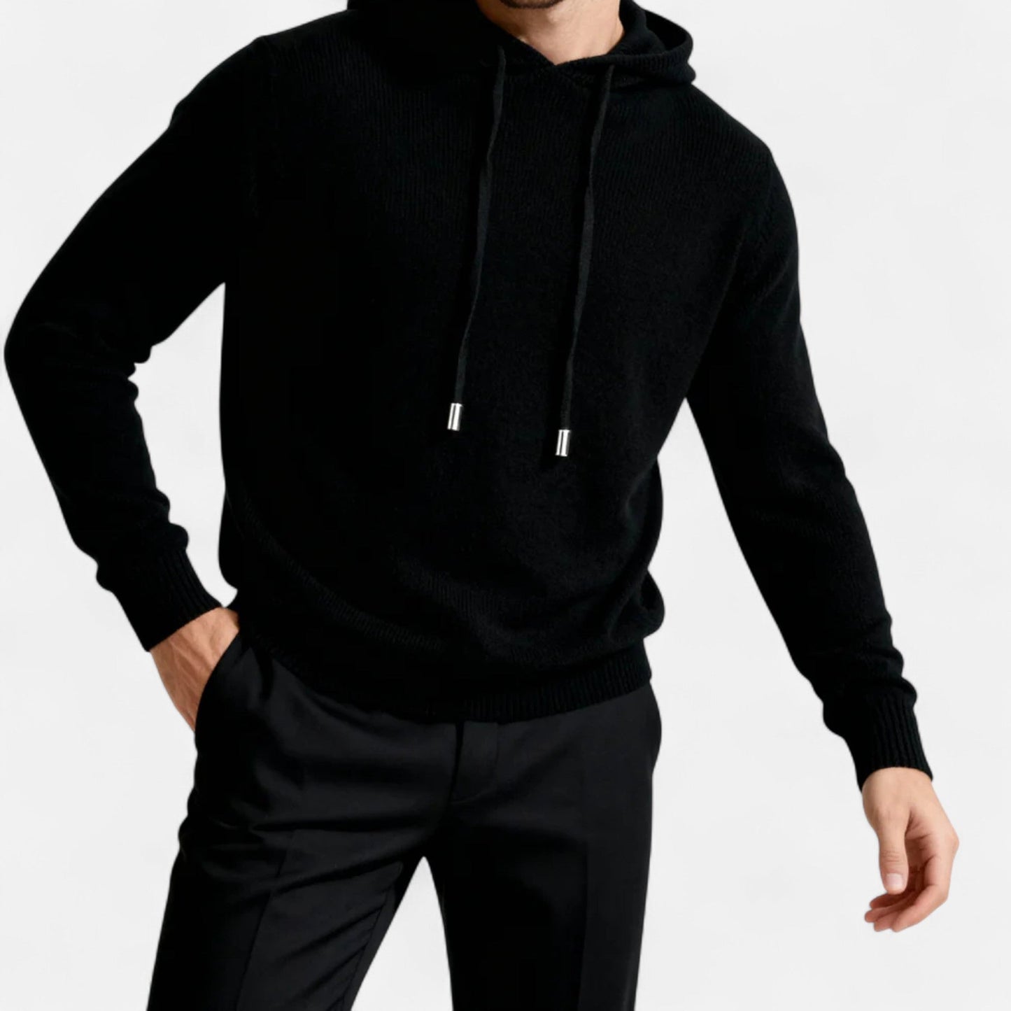 Sweat à capuche 100% cachemire pour homme