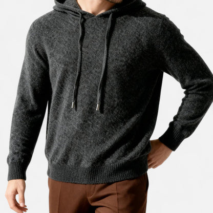 Sweat à capuche 100% cachemire pour homme