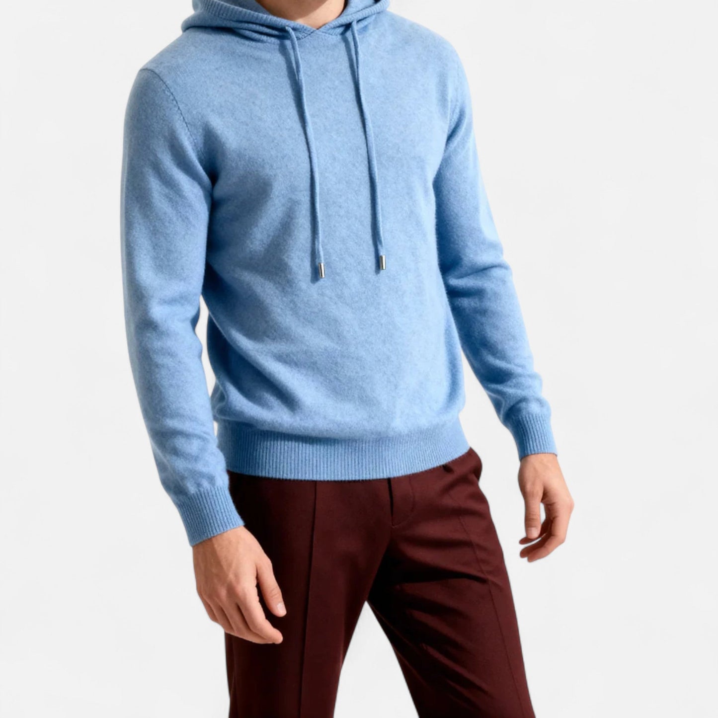 Sweat à capuche 100% cachemire pour homme