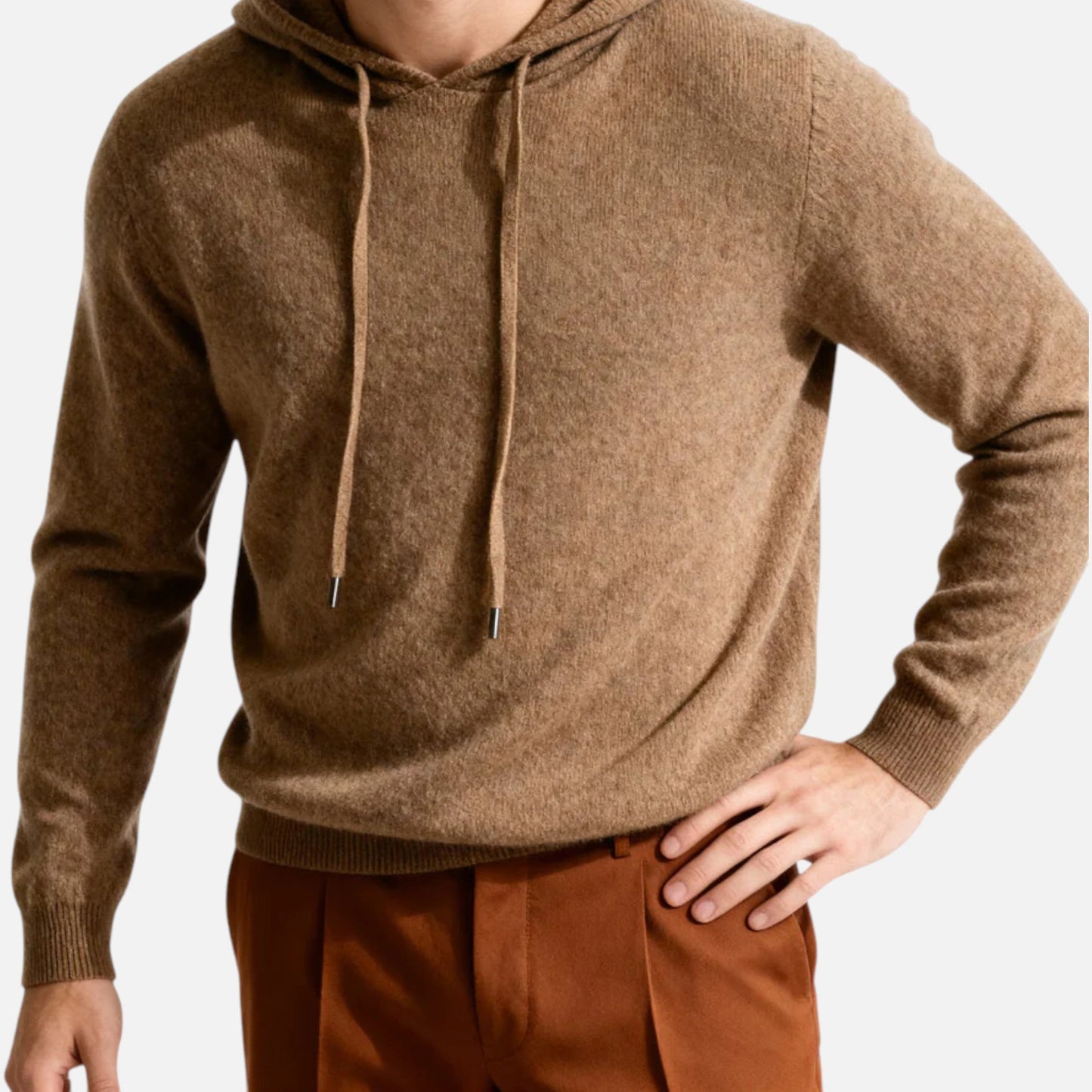 Sweat à capuche 100% cachemire pour homme