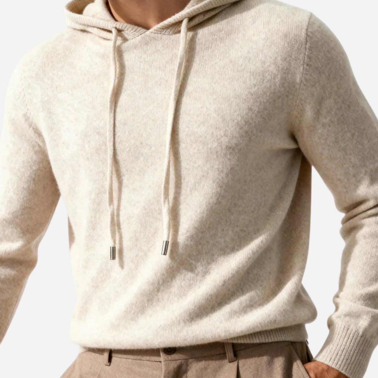Sweat à capuche 100% cachemire pour homme