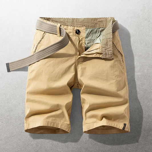Heinen - Casual Shorts with Adjustable Web Belt