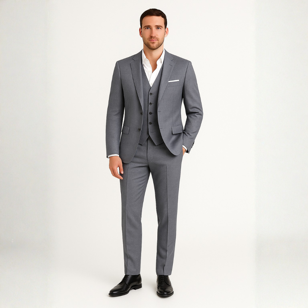 Hugo | Men’s Spring Suit Set Three Piece Notch Lapel Waistcoat