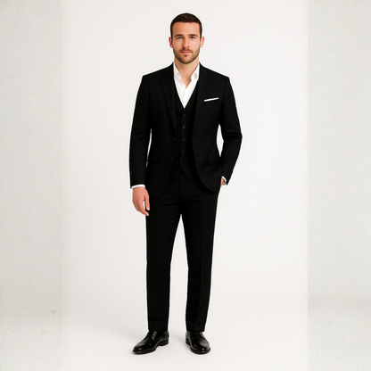 Hugo | Men’s Spring Suit Set Three Piece Notch Lapel Waistcoat