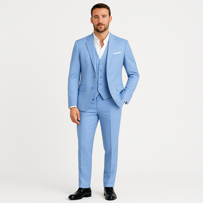 Hugo | Men’s Spring Suit Set Three Piece Notch Lapel Waistcoat