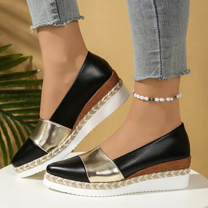 Chaussures Femme à Plateforme Légère et Design Structuré pour Usage Quotidien