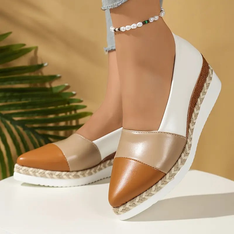 Chaussures Femme à Plateforme Légère et Design Structuré pour Usage Quotidien