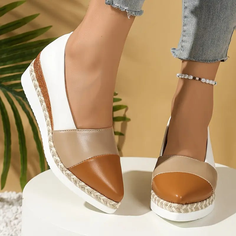 Chaussures Femme à Plateforme Légère et Design Structuré pour Usage Quotidien
