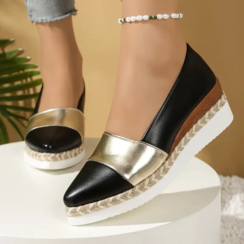 Chaussures Femme à Plateforme Légère et Design Structuré pour Usage Quotidien