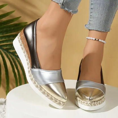 Chaussures Femme à Plateforme Légère et Design Structuré pour Usage Quotidien