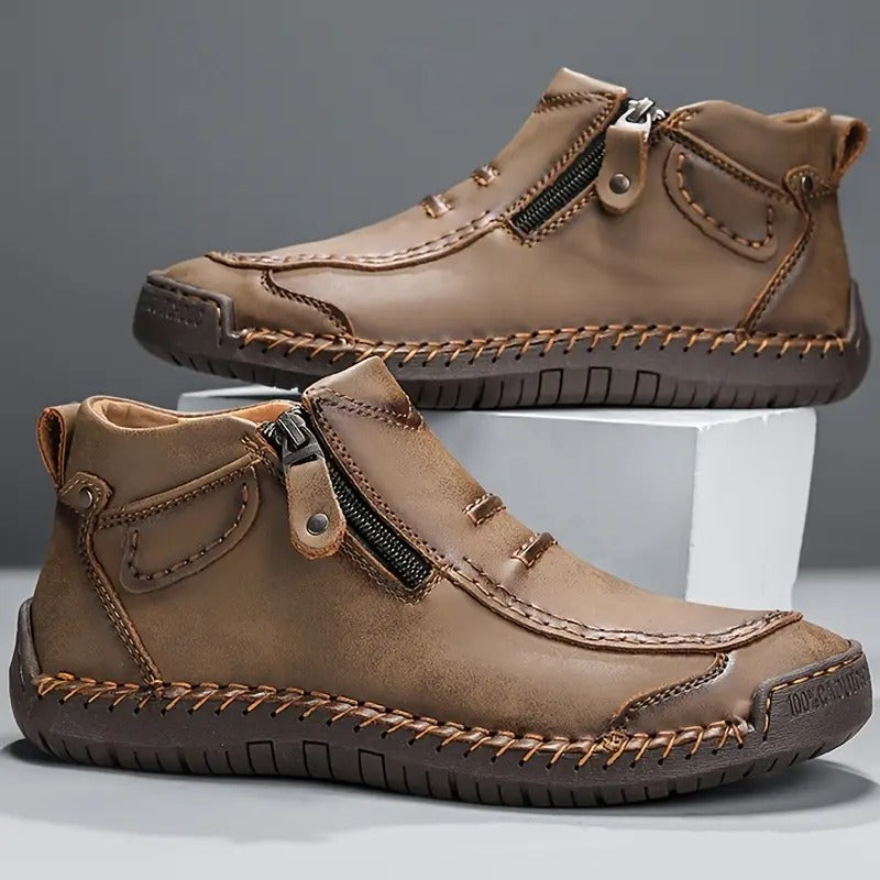 Lyon™ | Handcrafted Zipper Ankle Shoes