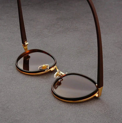 NoirGlow – Okrągłe Okulary Przeciwsłoneczne Luxe Eclipse