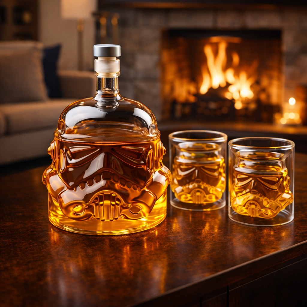 Whisky Fľaša - Sada Fľaše a Pohárov Edícia