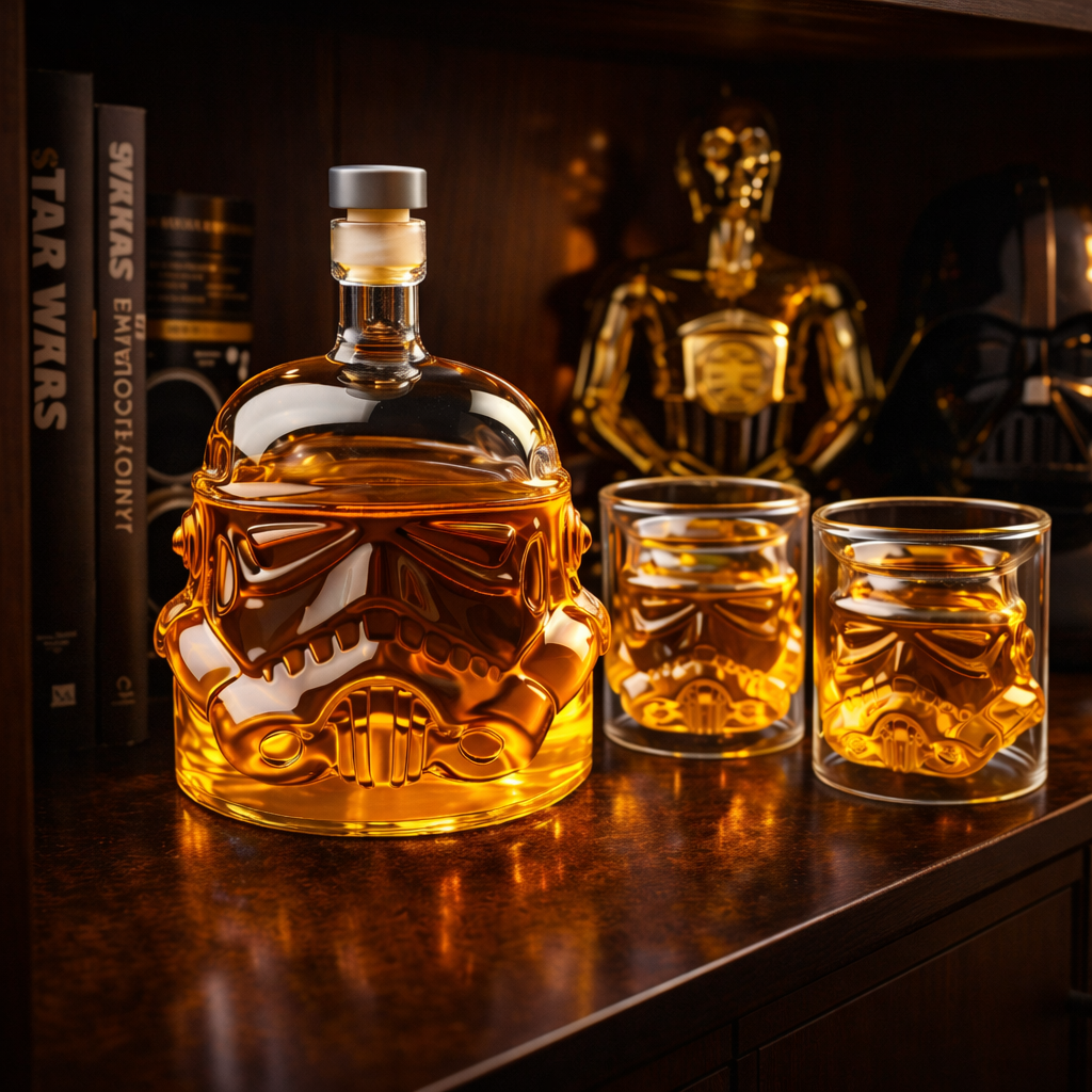 Whisky Fľaša - Sada Fľaše a Pohárov Edícia