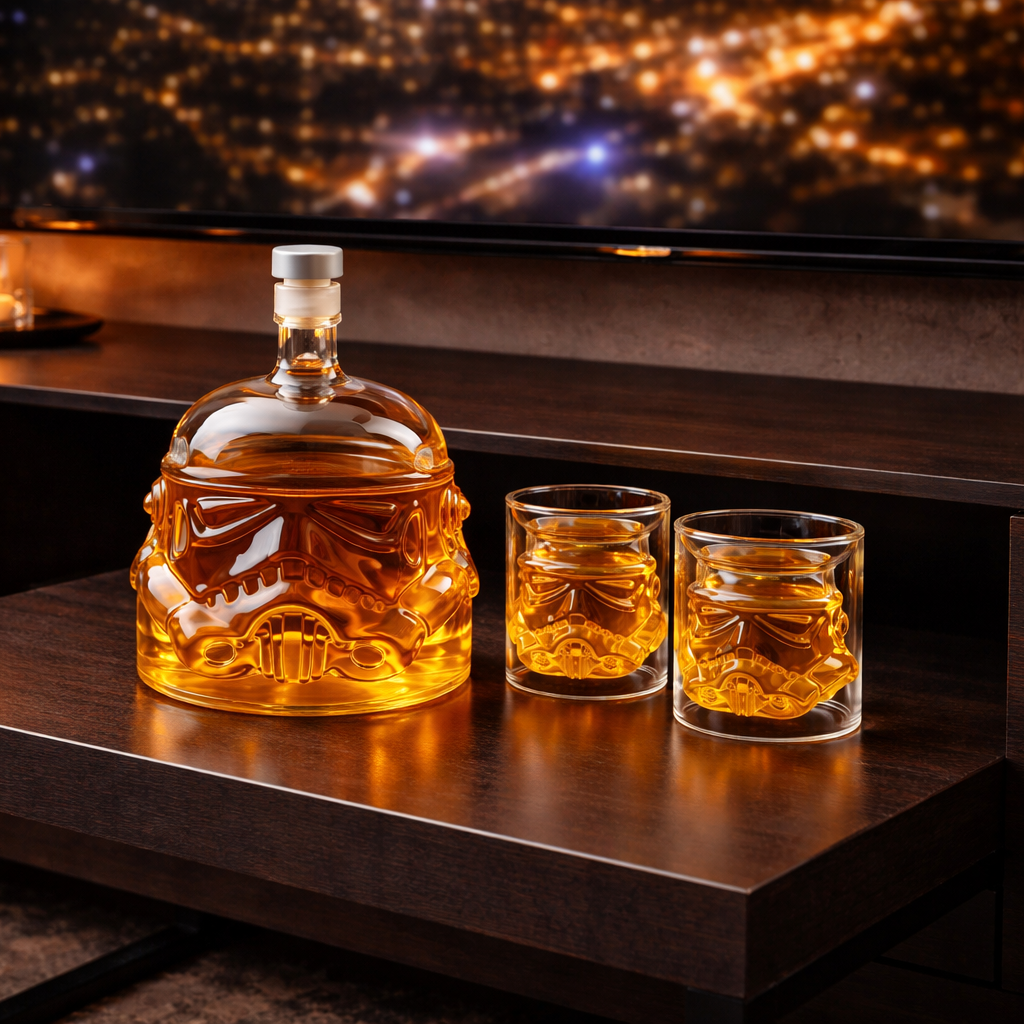 Whisky Fľaša - Sada Fľaše a Pohárov Edícia