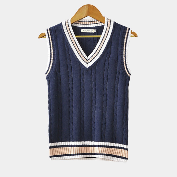 Brennor – Classic V Neck Mens Knitted Sweater Vest