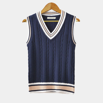 Brennor – Classic V Neck Mens Knitted Sweater Vest