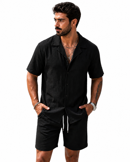 Vince luxe shirt - linnen stof  met v- hals