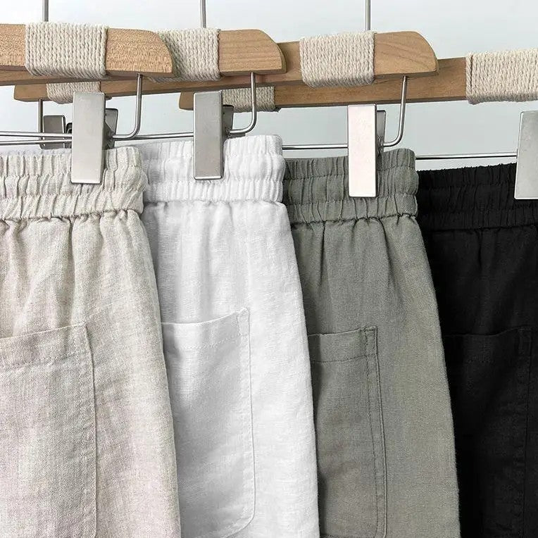 Old Money Pantalón Recto de Lino Premium Colección Elegancia Atemporal Exclusiva para Climas Cálidos