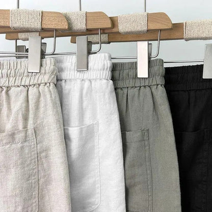 Old Money Pantalón Recto de Lino Premium Colección Elegancia Atemporal Exclusiva para Climas Cálidos