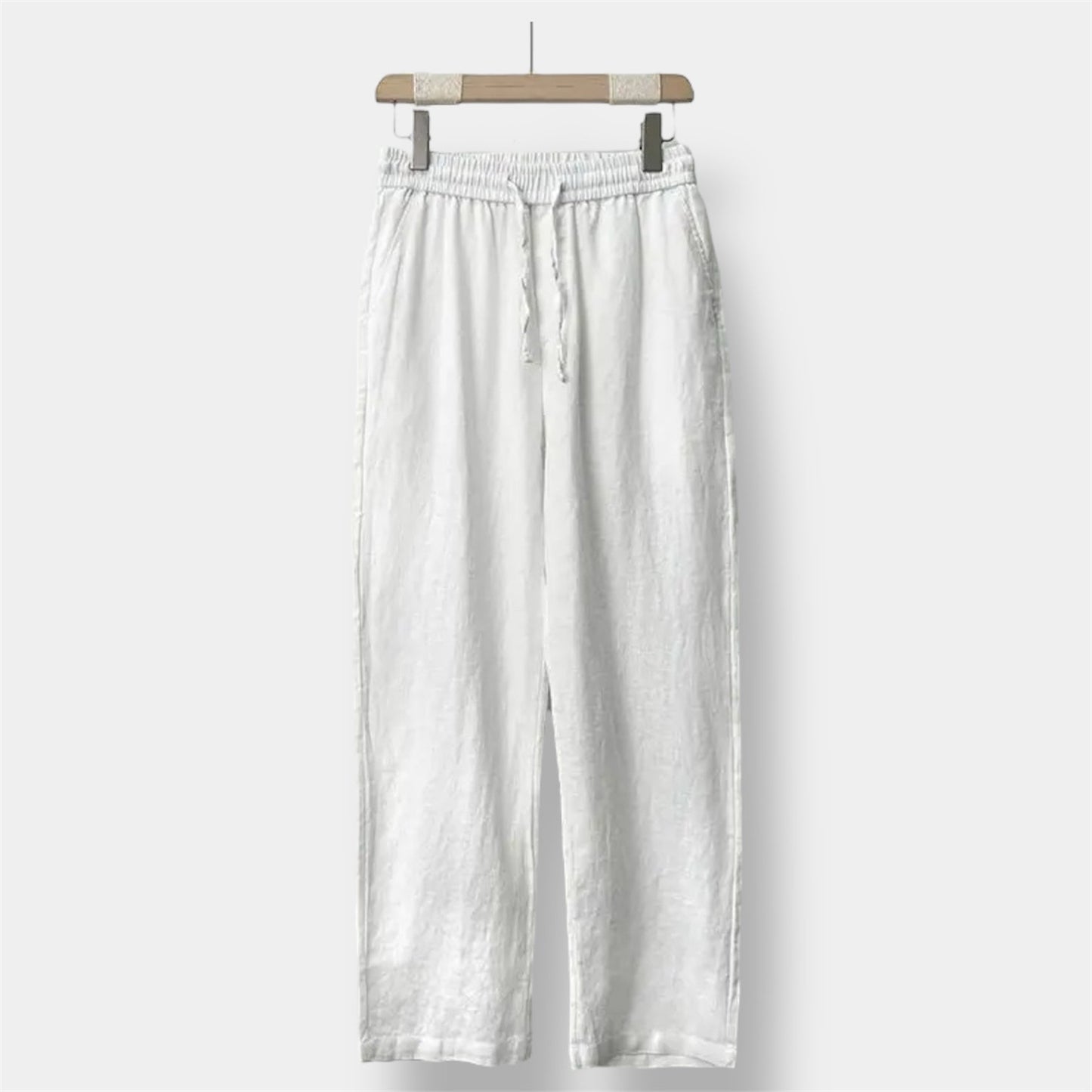 Old Money Pantalón Recto de Lino Premium Colección Elegancia Atemporal Exclusiva para Climas Cálidos