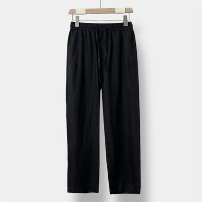 Old Money Pantalón Recto de Lino Premium Colección Elegancia Atemporal Exclusiva para Climas Cálidos