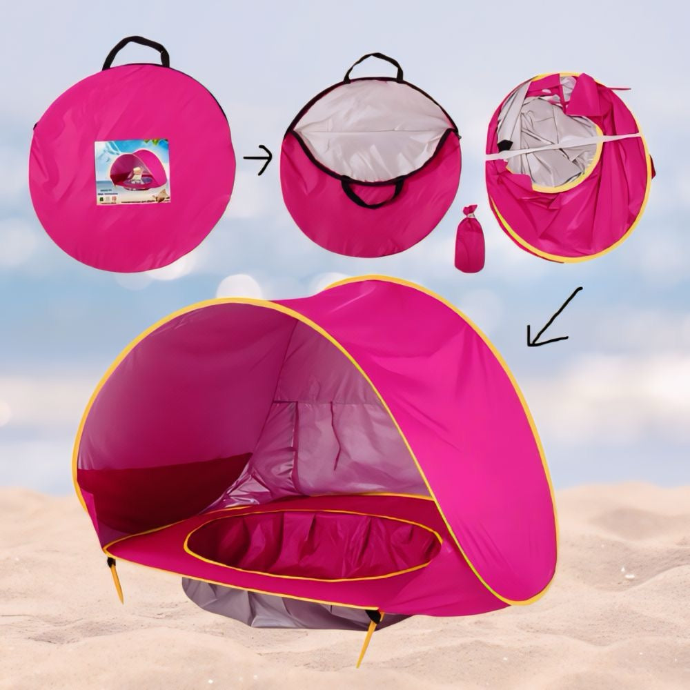 Kinder-Strandzelt Wasserdicht Pop-up UV-Schutz mit Pool