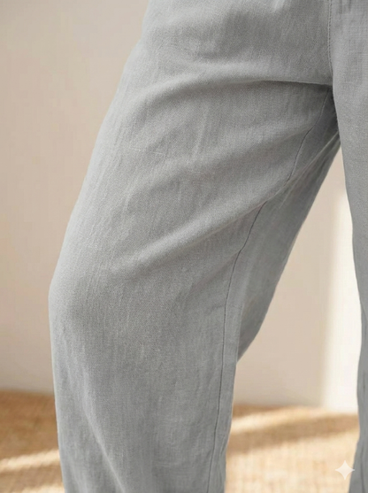 Amalia - Damen Baumwolle Cropped Hose