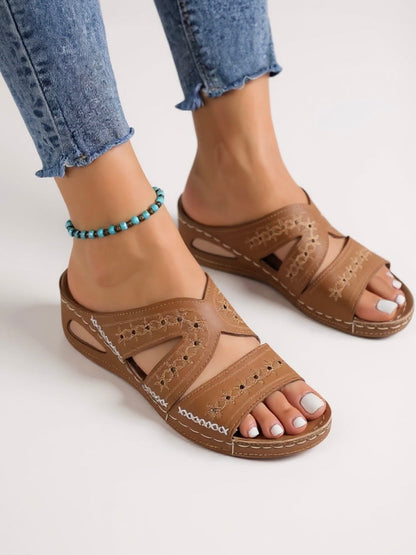 Women's Cushioned Slip-On Sandals
