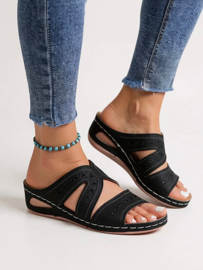Women's Cushioned Slip-On Sandals