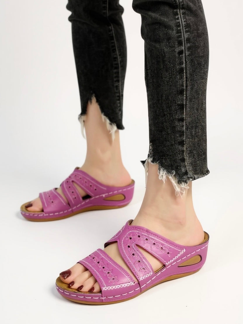 Women's Cushioned Slip-On Sandals