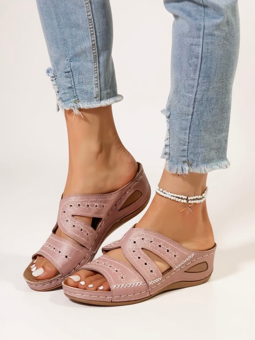Women's Cushioned Slip-On Sandals