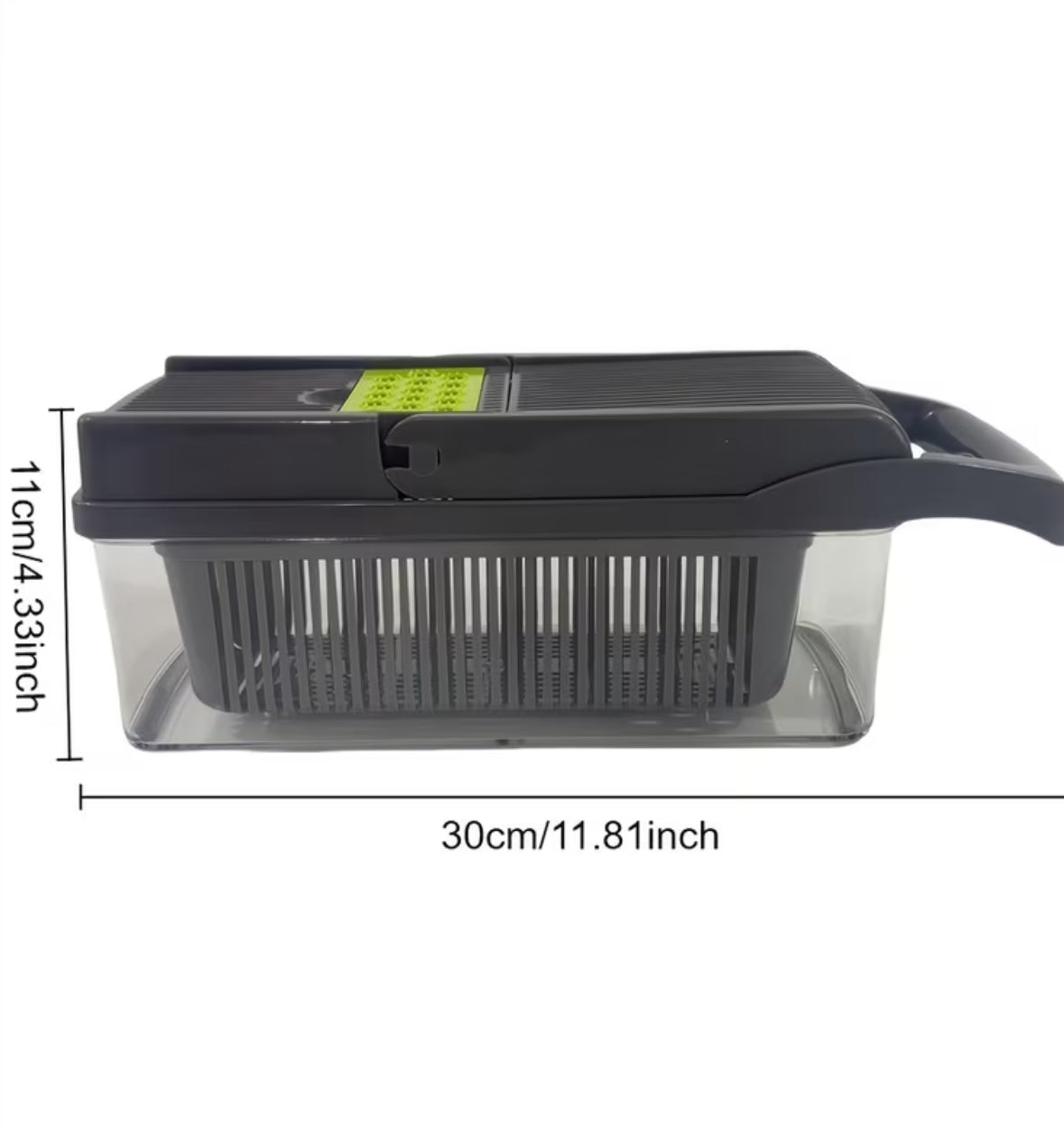 4-in-1 Groentesnijder & Dicer – Snel, Veilig en Zonder Gedoe Snijden