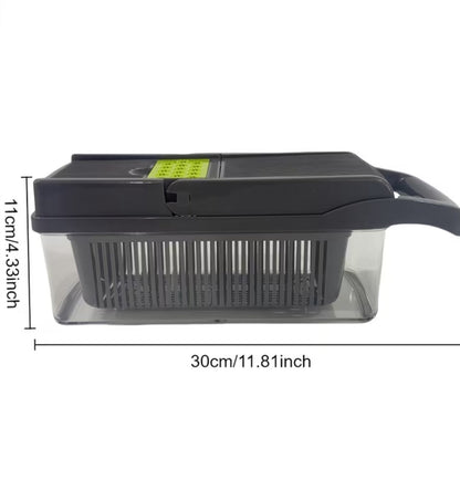 4-in-1 Groentesnijder & Dicer – Snel, Veilig en Zonder Gedoe Snijden