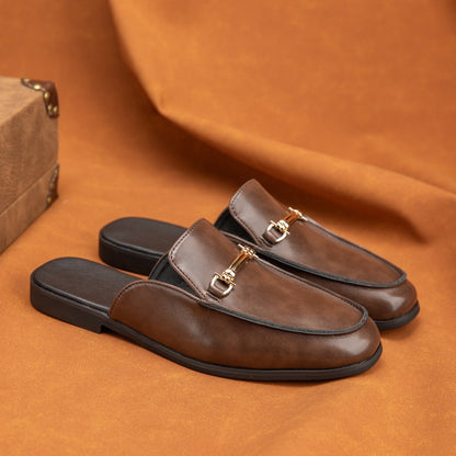 Ellen | Leather Slip-On Sandals