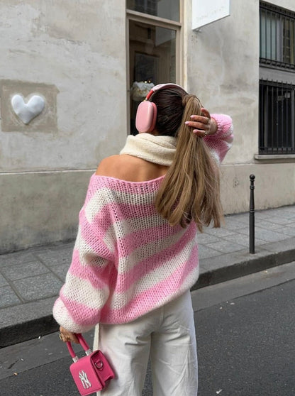 Alayna - Weicher gestrickter Chic-Pullover