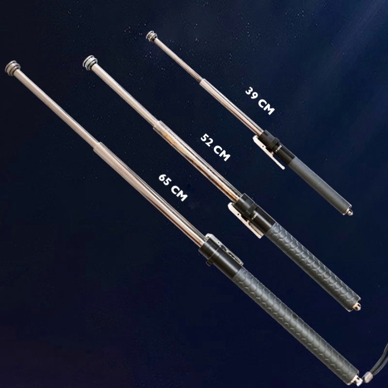 Wandelstok Zelfverdediging Automatisch Uitklapbaar Telescopisch Staal Antislip Grip | Restfield