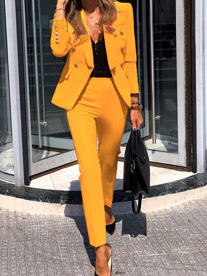 Briselda | Conjunto para mujer con blazer de un botón y pantalones entallados | Refinado