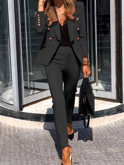 Briselda | Conjunto para mujer con blazer de un botón y pantalones entallados | Refinado