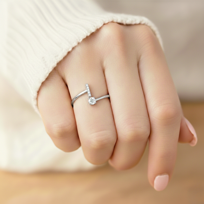 BAGUE AJUSTABLE SIGNATURE AVEC INITIALES
