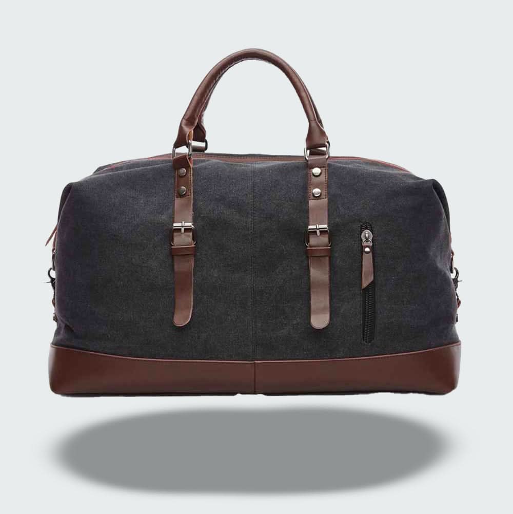 Icon | Leather Duffle Bag for Men - Durable Canvas Weekender Design 5