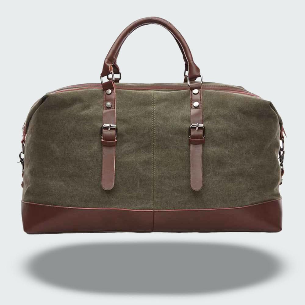Icon | Leather Duffle Bag for Men - Durable Canvas Weekender Design 6