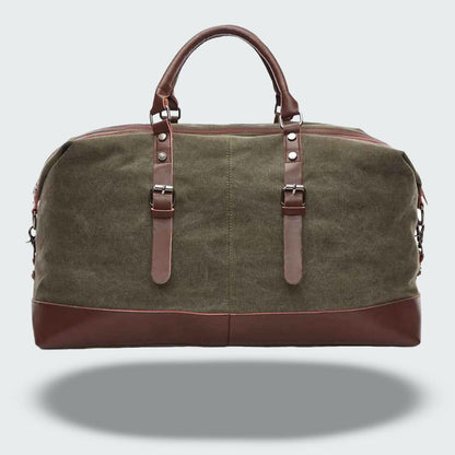 Icon | Leather Duffle Bag for Men - Durable Canvas Weekender Design 6