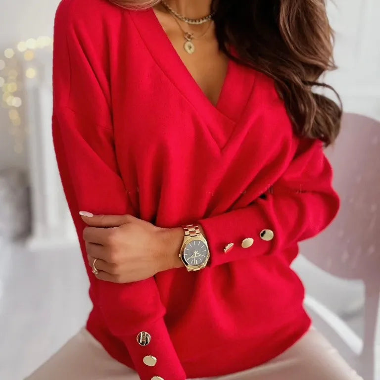 Abelie™ Women's V-Neck Sweater