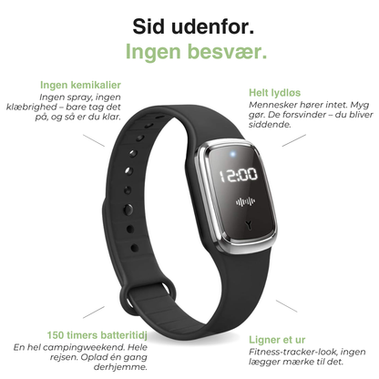Ultralyds myggeafvisende armbånd – kemikaliefri LED-armbånd