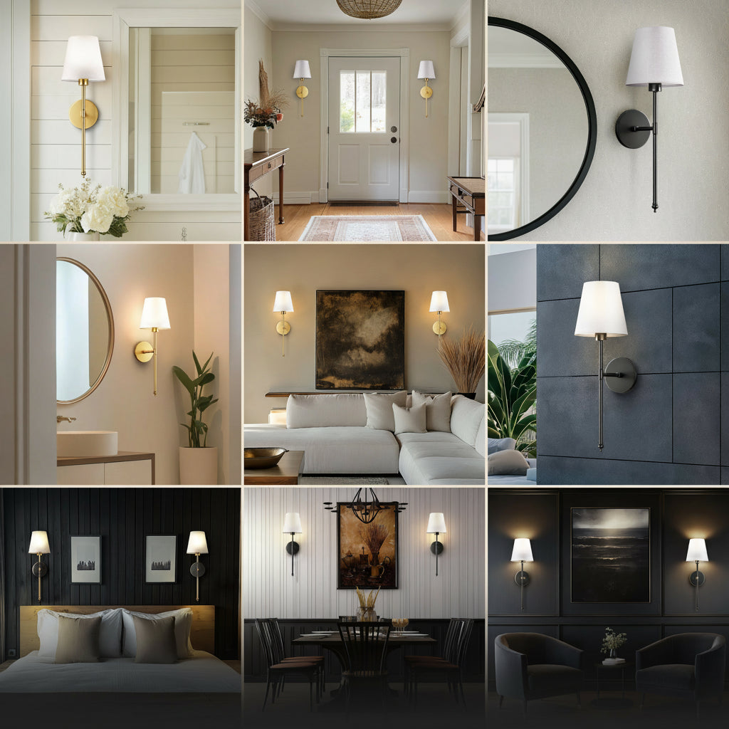 Élégancea™Applique Murale Sans Fil Design (lot de 2)