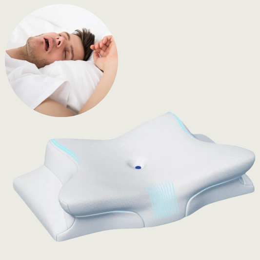 Norvo | Kussen voor slaapapneu & snurkenverlichting – Ergonomisch traagschuim anti-snurk kussen voor betere ademhaling & diepe slaapondersteuning